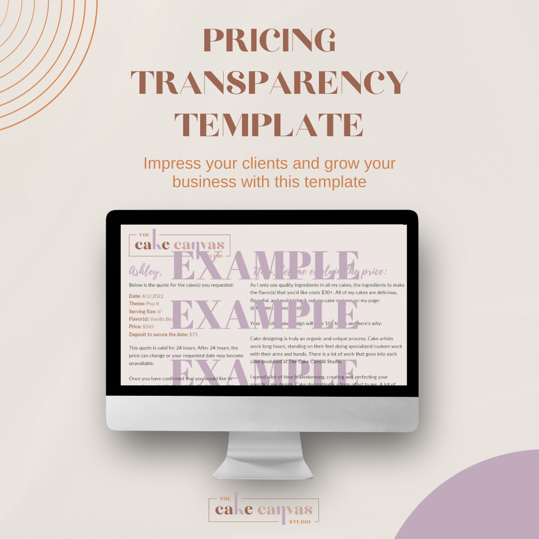 Pricing Transparency Template